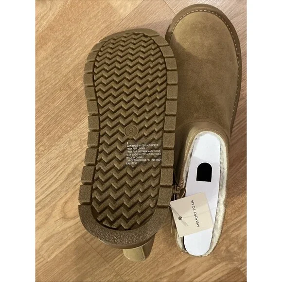Universal Thread Women's May Faux Suede Booties Tan Size 9 Memory Foam New - Picture 13 of 16
